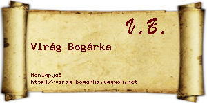 Virág Bogárka névjegykártya